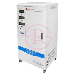 استابلایزر سروو موتوری سه فاز تثبیت کننده برق توان 15000VA ولت آمپر یا 15KVA کیلو ولت آمپر گلداستار Goldstar (به اصطلاح 15000W وات یا 15KW کیلو وات)